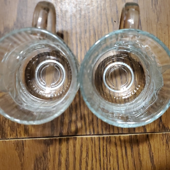 2 Vintage Arcoroc Canterbury Crocus Glassware Coffee Tea Mugs-EUC - Picture 5 of 5